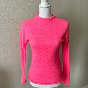 Zara Neon Pink Knit Top